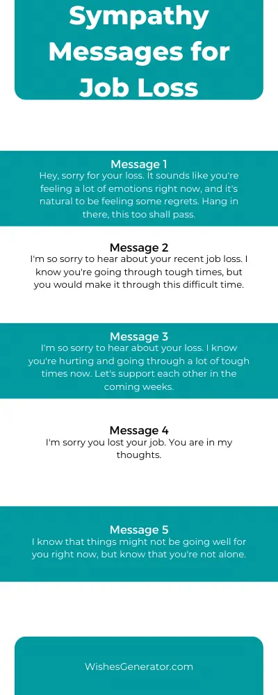 Sympathy Messages For Job Loss